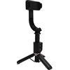 VBESTLIFE Stabilizzatore Cardanico per Smartphone Mobile, Giunto Cardanico Pieghevole per Telefono a 3 Assi, Luce di Riempimento Integrata, Estensione Lunga 82 Cm, Stabilizzatore per