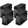 CQJFCYBRA NP-F980 NP-F970 NPF960 NPF970 Batteria Con Caricabatterie Rapido LCD, Compatibile Con Sony, For PLM-100 CCD-TRV35 MVC-FD91 MC1500C NP-F550(4pcs Battery)