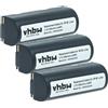 vhbw 3x batteria compatibile con Leica Digilux Zoom fotocamera (1200mAh, 3,7V, Li-Ion)