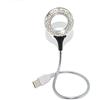 Aukson C55 1,5 W USB 18 X LED lampada + lente di ingrandimento Laptop PC Notebook Computer collo di cigno