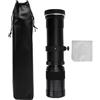 Jectse Lente Teleobiettivo della Fotocamera per la Fotocamera a Montaggio RF, Obiettivo Zoom MF Focus Manuale F8.3 a F16 420 a 800 Mm per Micro Singola Camma RF (BLACK)