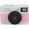 Tangxi Mini Fotocamera Portachiavi 4K, Piccola Fotocamera Digitale retrò FHD da 68 MP con Schermo Ribaltabile da 1,47 Pollici, Piccola Videocamera Portatile per Selfie con Luce di (PINK)