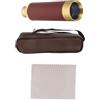 Uonlytech Telescopio Pirata Retrattile 25x30 Monoculare in Rame Borsa in Pelle e Manuale, Stile Vintage per Caccia e Viaggi