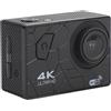 Plyisty Camera D'azione 4K, Angolo Largo 170 Gradi, Videocamera da Videocamera Indossabile, con Accessori per Montaggio, per le Escursioni in Bicicletta