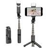 Whychstore Mini adesivo per selfie per telefono, Bluetooth, treppiede con luce e telecomando: cattura momenti mozzafiato ovunque (nero)