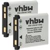 vhbw 2x batteria compatibile con Kodak EasyShare Mini, Mini 200 Touch, M883, MD30 fotocamera (600mAh, 3,7V, Li-Ion)