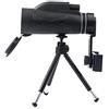 UsmAsk Telescopio Ingrandimento 80x100 Lente da escursionismo Telescopio monoculare Visione notturna portatile Binocolo HD Zoom Fotocamera da campeggio impermeabile C (A)