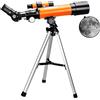 WOWCSXWC Refracting Telescope for Kids Beginners, Telescope, 50mm Aperture 360mm Focal Length Astronomical Telescope, Travel Telescope for Moon Viewing Bird Watching WOWCSXWC