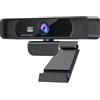 AIRYSSFU Webcam, Webcam HD 4K 30 Fps 120 grandangolo con microfono, controllo remoto, streaming PC for conferenze
