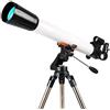 RENYUEH Telescopio rifrattore astronomico, telescopio astronomico professionale per esterni ad alto ingrandimento 270X, design rifrattore ottico monoculare, treppiede portatile
