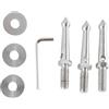 XuQiZZpp Professionale Treppiede Metallo Spikes 3/8 Connessione 80mm Lungo 3pcs Treppiede Terra Chiodi Per Fotografia Esterna Fotografia Treppiede Spikes