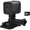 TIEOAXFT Action camera con stabilizzazione dell'immagine, videocamera Mini DV HD 1080P for vlogging e sport(Camera add 32G 1 option from)