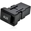 PANNUOSCS Sostituzione porta Aux, compatibile con Toyota Prius Yaris FJ Cruiser Lexus ES350 LS460 2005-2012, adattatore di ingresso ausiliario a pulsante, nero