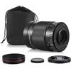 Generic Hanzete - Teleobiettivo reflex 500 mm F/7,5, con attacco a T, di ricambio per fotocamere DSLR Nikon Olympus