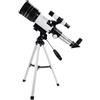 Garneck Telescopio Treppiede Telefono per con Osservazione Clip Astronomico Professionale Rifrattore 70mm 150x in Lega di Alluminio Stellare Adulti e Ragazzo Ragazza