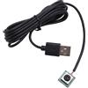 Plyisty Modulo Fotocamera USB da 12 MP, Scheda Webcam Video Mini UVC UVC UVC USB2.0 Incorporato in Microfono, Obiettivo da 90 Gradi, Focus Automatico, Connessione a 4 Vie