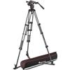 Manfrotto MVK608TWINGC Nitrotech Testa Fluida per Riprese Video con Treppiede a Doppio Tubo in Fibra di Carbonio con Stella a Terra per DSLR, Mirrorless, Videocamere e Cinecamera, Portata 8 kg