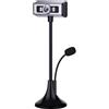 LEIYTFE Webcam Da Tavolo Con Microfono,Telecamera Per Sala Conferenze Webcams USB Con Luce Di Riempimento Per Chiamate Online In Streaming Webcam Per Laptop(2K)