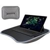 Generic Scrivania per laptop - Vassoio imbottito da scrittura morbido | Supporto per unità Tavolo in schiuma con sporgenza rialzata, vassoio con morbido cuscino, tavolo per computer vassoio da