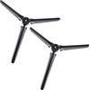 DOITOOL Treppiede da Tavolo Pieghevole 1/4 Pollici, 2 Pezzi Nero | Supporto Stabile per Riprese su Scrivania, Installazione Rapida, ABS e Gomma, per Webcam e Reflex