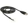 DeLOCK USB 2.0 A M / 5 pin V5 1.5m cavo per fotocamera 1,5 m Nero - Cavi per fotocamera (1,5 m, Nero, 5 pin SMT, USB 2.0 A, Male Connector/Male Connector)