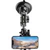 Generisch Supporto per telefono a per auto - Supporto per presa overhead regolabile a 360° con stabile, per streaming live e registrazione vlog per la per il parabrezza del