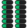 Vestamore Set da 12 pezzi, tablet, PC, computer portatili con copertura per webcam in acrilico, 102 pollici (4 cm), indicatore di stato verde/rosso, scorrevole, facile installazione