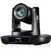 iuZee Telecamera NDI PTZ AI Tracciamento automatico 3G-SDI/USB3.0/HDMI/LAN PoE Ottico 30X e Zoom Digitale 8X Telecamera Live Streaming 1080P 60FPS per Servizi di Chiesa Eventi Educativi di Culto vMix