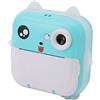 LOCADENCE Fotocamera a Stampa Istantanea 5V 24MP, Fotocamera Digitale Non Angolare 1080P 720P da 2,4 Pollici, Videocamera con Tecnologia di Riconoscimento Facciale, Messa a Fuoco (Blu verde)