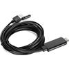 Keenso Tipo C to HD Multimedia Interface Cable Sync Schermo Cavo Dello Schermo per Proiezione Dello Schermo Del Telefono - Design Ultra-leggero, 1,8 M