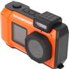 VBESTLIFE Fotocamera Subacquea 4K 65MP, Doppio Schermo con Messa a Fuoco Automatica da 2,88 Pollici 1,44 Pollici, Fotocamera Impermeabile 2500 MAh 33FT con Luce di Riempimento, per lo