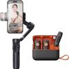 WRWRW Stabilizzatore for smartphone Ai Face Tracking Telefono a 3 assi Gimbal Selfie Stick integrato Portatile iPhone16/Samsung(V3 black)