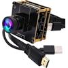 ELP Modulo telecamera USB HDMI 4K per computer mini fotocamera del PC UVC USB2.0 Lightburn fotocamera 2X zoom digitale Webcam Board H.265 CCTV 8mp USB telecamera di sicurezza per laptop (120 gradi