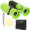OSALADI Binocolo Mini 10x22 Verde Portatile per Ragazzo Ragazza e Adulti | Set Custodia Protettiva e Laccio, ABS Plastico, per Escursioni e Osservazione di Oggetti Lontani