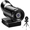 OUTFYT Webcam Full HD 4K 2K 1080P Web Camera con microfono USB Cam for trasmissione in diretta PC Computer Video Mini videocamera, Guardia del flusso(2k)