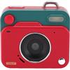 Generic Piccola Fotocamera Digitale 1080P 48MP Compatta con Registrazione Automatica del Ciclo, Videocamera Portachiavi per Viaggi nel Campus, Materiale ABS (rosso)