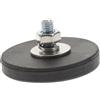 Zerodeko Base Magnetica in Gomma Nera per Lampada Lampadina Magnetica | Supporto Magnetico a Forte Aderenza, Installazione Semplice, per Camera Brackets e Light Bars
