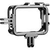 YPBEW Telaio protettivo Gabbia in metallo per GO3 Camera Border Holder Treppiede Adattatore Mount Espansione Staffa Case