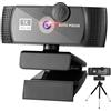RERBO AutoFocus 1080p Webcam con microfono stereo e supporto treppiede e copertura privacy FHD USB Web Camera per live streaming a distanza Istruzione video conferenza Webcast grandangolare 120 gradi