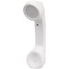 Fiauli Cuffie per ricevitore del telefono, cuffie wireless, retrò, con cavo Bluetooth, connessione stabile, auricolare, design microfono, bianco