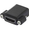 Speaka Professional SP-9082612 - Adattatore HDMI [1 presa HDMI - 1 presa HDMI] nero avvitabile