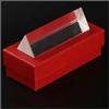 Generic Lenti in vetro ottico Esperimento di riflessione della luce ottica di cristallo del prisma triangolare K9 con confezione regalo rossa(100X30X30mm)