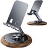 Generisch Supporto Cellulare Supporto Da Scrivania Portatile E Rotante A 360 Gradi | Con Base In Legno Da Scrivania Per Ufficio, Studio, Biblioteca, Aereo E Camera Da