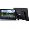 UsmAsk Cornice digitale per foto, display IPS HD da 10,1 pollici, 1024x600, con sensore, calendario, sveglia, timer di accensione e spegnimento automatico, con telecomando, supporto USB e scheda SD, lettore
