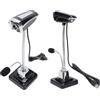 CCYLEZ Webcam USB, 360 gradi, 640 x 480, messa a fuoco regolabile, con microfono che nasconde il rumore per l'apprendimento