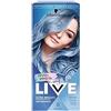 LIVE Schwarzkopf LIVE Pretty Pastels Semi-permanente Blue Hair Dye, Lasts Up To 8 Washes, Denim Steel P121