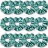IVARYSS Elastici per capelli verdi, elastici in velluto morbido di prima qualità, fasce elastiche spesse a colori solidi, accessori per capelli per donne e ragazze, confezione da 12 pezzi