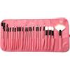 SMELEYOU Set di pennelli per trucco con 24 pennelli per trucco No Shed Cruelty-Free Sensazione setosa Strumenti per professionali per donne Ragazze Viaggi ogni giorno