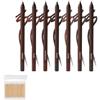 Generic Matita eyeliner waterproof, 2025 Nuovo eyeliner duo waterproof 24 ore, matita occhi temperabile, senza sbavature, non sbiadisce, liscia e facile da colorare con 100 bastoncini di cotone.(Mix 7PCS)