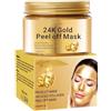 Soelegant Maschera peel off dorata 24 K - Maschera facciale anti-invecchiamento, pulizia profonda, riduce le linee sottili e le rughe, ideale per tutta la pelle, maschera viso anti-invecchiamento per maschera